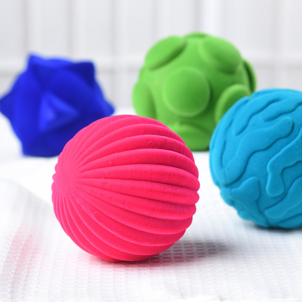 Click here to shop Rubbabu fidget toys with different textures.