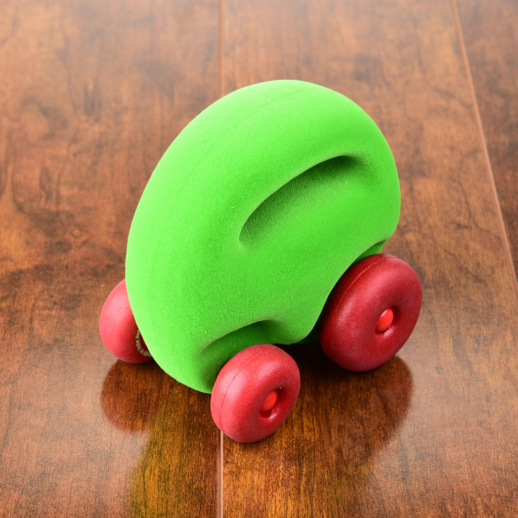 The Rubbabu® Mascot Car Grab Em' Green Vehicle Toy