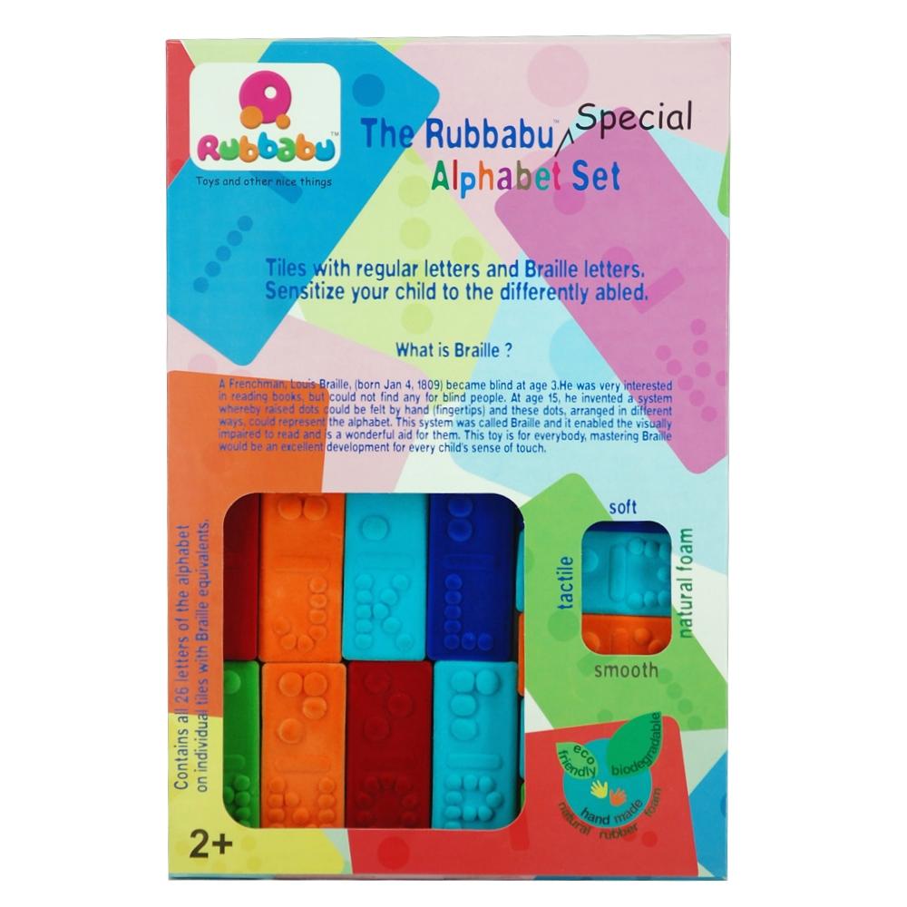 Rubbabu® Special Alphabet Set (with Braille) - Ages 2 Years & Older –  rubbabutoys