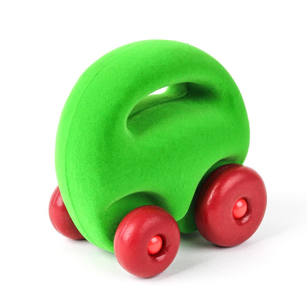 The Rubbabu® Mascot Car Grab Em' Green Vehicle Toy