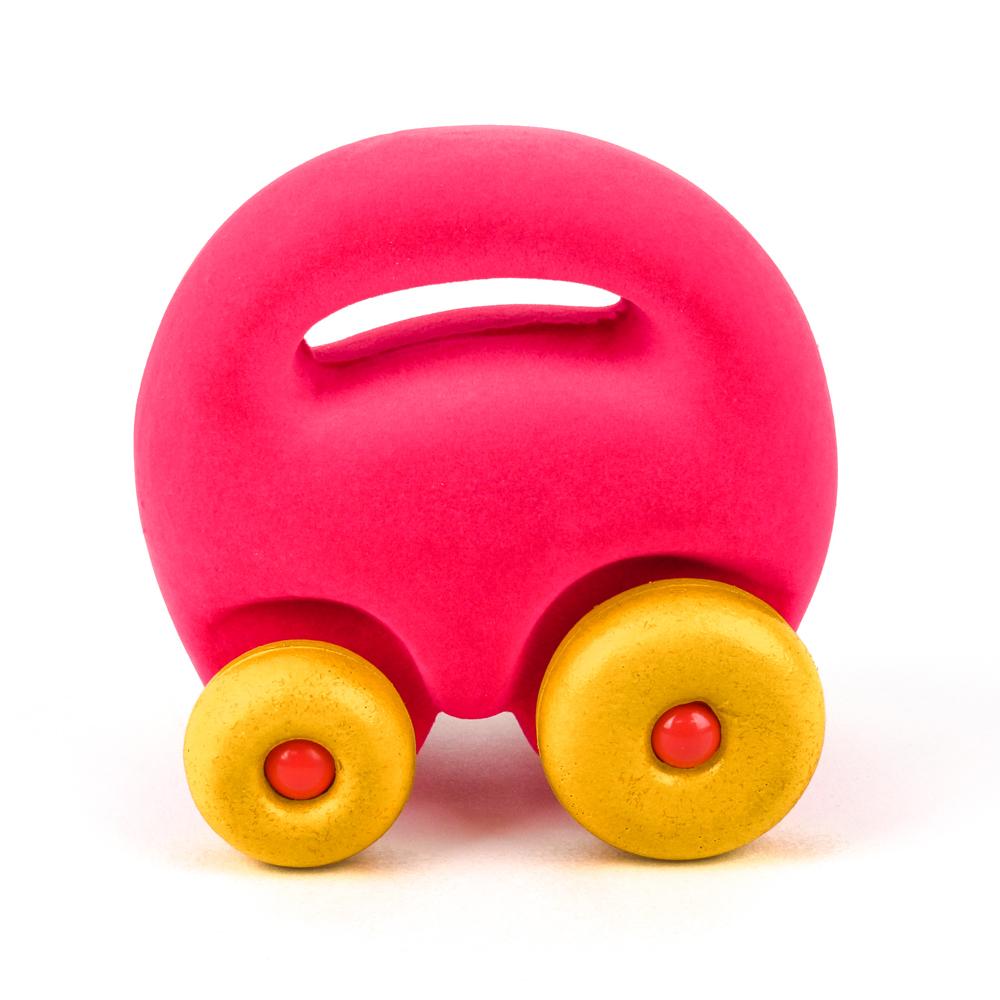 The Rubbabu® Mascot Car Grab Em' Pink Vehicle Toy