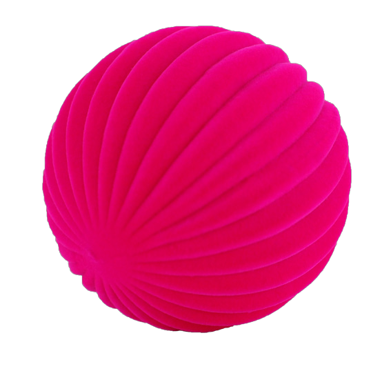 Rubbabu®  Whacky Ball Assortment 4" Pink Ball with Linear Texture