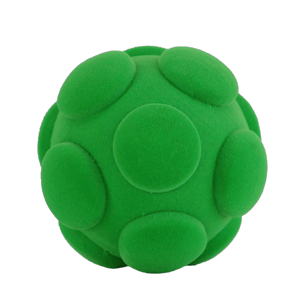 Rubbabu® Whacky Ball Assortment 4" Green Ball with Bumps